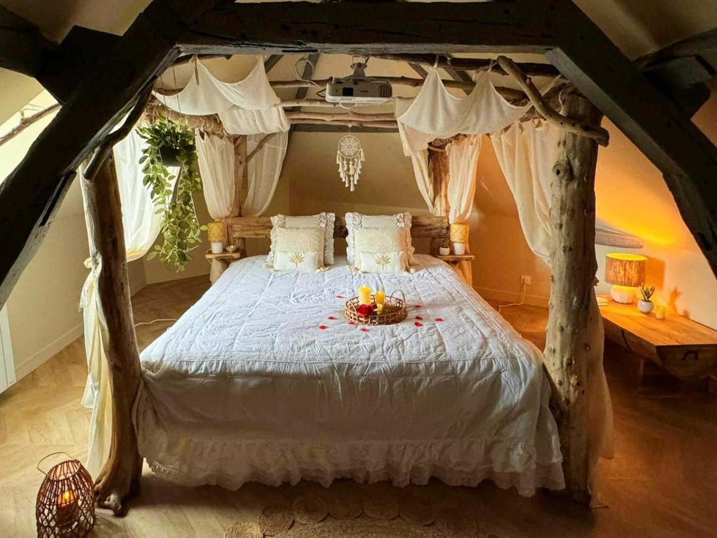 Duplex Safari Jusqu'A 4 Personnes, Spa, Cinema Et Lit Sous Les Arbres, Day Use, 10 Min Centre Amiens Bagian luar foto