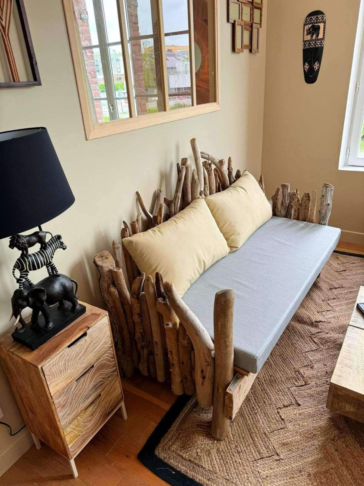 Duplex Safari Jusqu'A 4 Personnes, Spa, Cinema Et Lit Sous Les Arbres, Day Use, 10 Min Centre Amiens Bagian luar foto