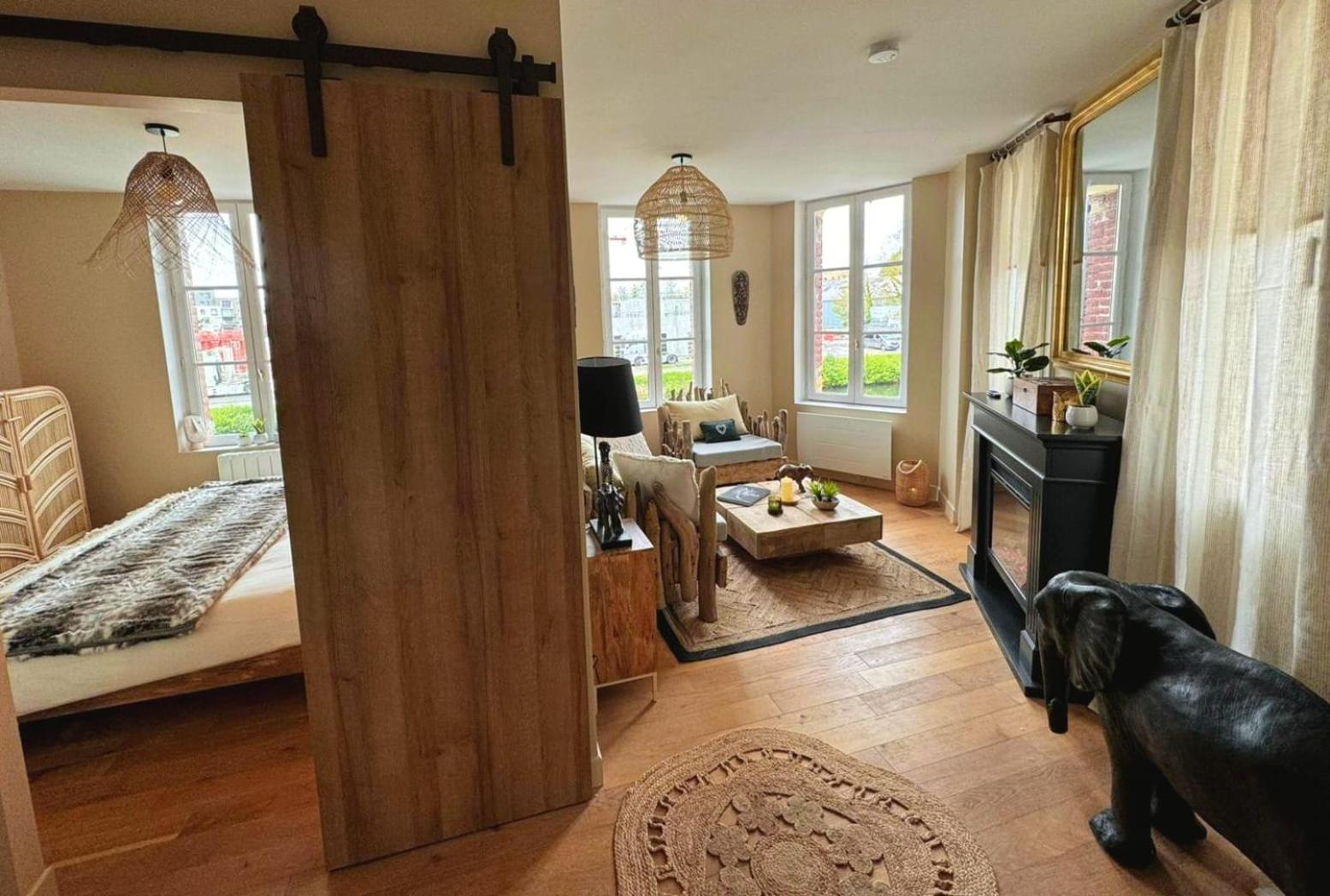 Duplex Safari Jusqu'A 4 Personnes, Spa, Cinema Et Lit Sous Les Arbres, Day Use, 10 Min Centre Amiens Bagian luar foto